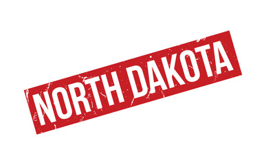 North Dakota Rubber Stamp Seal Vector