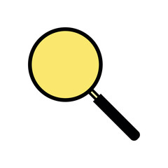Search Icon Vector Illustration. Search Lineal Color Icon