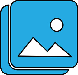 picture icon photo camera vector snapshot, polaroid photo symbols for app web logo banner button icon - Vector