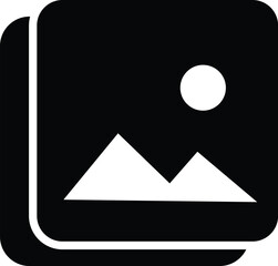 picture icon photo camera vector snapshot, polaroid photo symbols for app web logo banner button icon - Vector