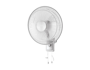 Electric Wall Mount Fan Isolated on PNG Background