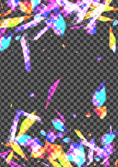 Blur Bokeh Background Transparent Vector. Confetti Flash Card. Shine Decorate Texture. Green Shade. Particle Glitz Wallpaper.