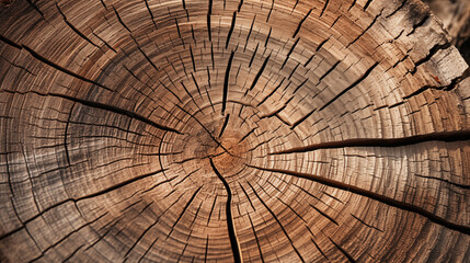 Fototapeta premium Symphony of Grain: A Close-Up Look at Wood's Textured Story