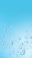 Water bubbles, skin care product advertising background