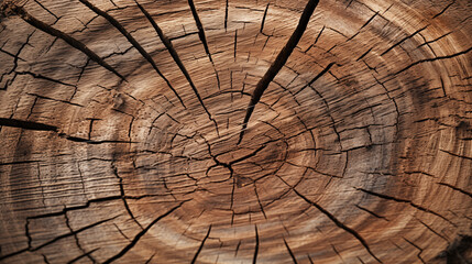 A Forest's Heart: Close-Up Explores the Texture of a Fallen Tree