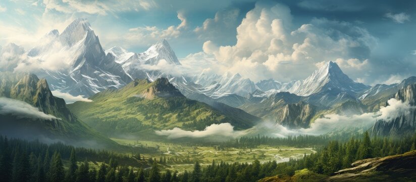 Mountain Range Overlooking Valley in Goc Mountain Vrnjacka Banja