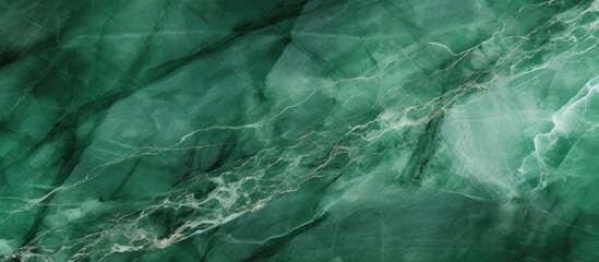 Obraz premium Green marble with distinctive black vein