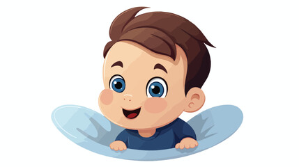 Illustration of a baby on a white background 2d fla