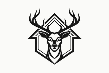 deer-s-head-inside-a-house-logo-vector-icon-design