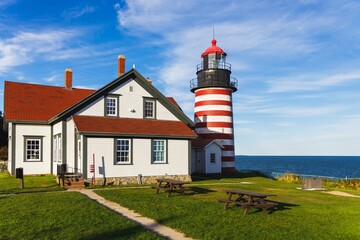 Quoddy Head Lighthouse in Maine