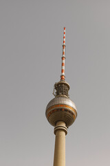 Berlin TV tower, bottom view.