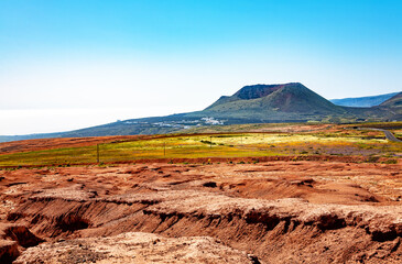 Volcano Monte Corona, Island Lanzarote, Canary Islands, Spain, Europe.