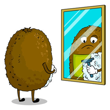 recommend clip art: Kiwi fruit shaves pop art PNG illustration