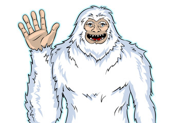 Snowman mythical creature pop art PNG