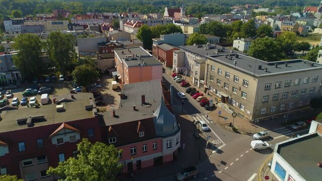 Street Pucka Wejherowo Centrum Downtown Aerial View Poland