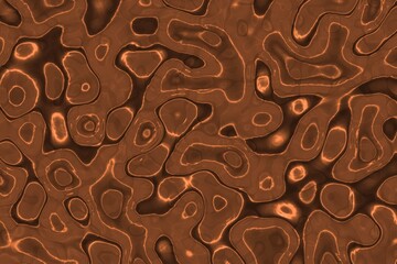 beautiful red fluent glossy steel waves digital drawn texture illustration