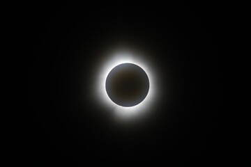 Total solar eclipse  - obrazy, fototapety, plakaty
