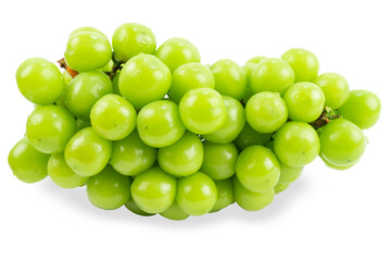 Sweet grape isolated on white background, Shine Muscat Grape.