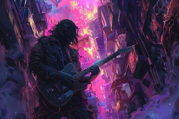 Album artwork concepts for fictional bands