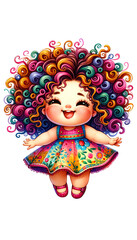 Fototapeta premium girl with hair