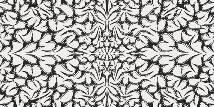 Gothic Cyber Sigilism Pattern Ornament Vector Design. Neo Tribal Tattoo Decoration Background.