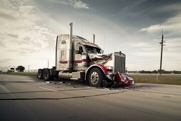 Truck Trouble: Texas Highway Collision Scene