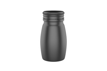 Matte Plastic Jar Mockup Isolated On White Background. 3d illustration