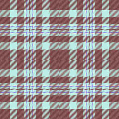 Cotton fabric texture check, aesthetic pattern vector textile. Striped plaid seamless tartan background in red and light colors.