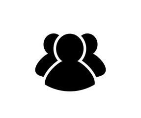 Group of people or group of users icon. People, account symbol. Leader and workers. Team vector design and illustration. 


