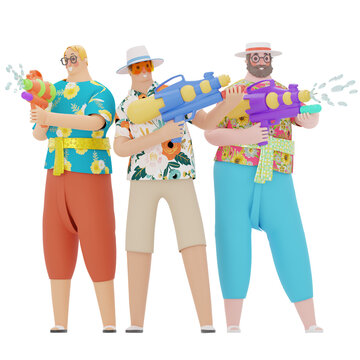 Songkran illustration