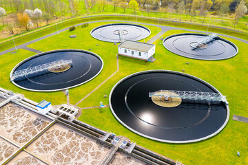 Sewage treatment plant. Grey water recycling. Waste management in European Union.
- 781247689