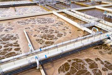 Sewage treatment plant. Grey water recycling. Waste management in European Union.
