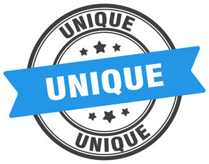 unique stamp. unique label on transparent background. round sign