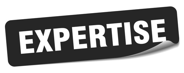 expertise sticker. expertise label