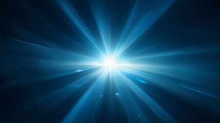 Obraz premium Lens flare background, celestial brilliance: a dazzling lens flare radiating through the depths of space