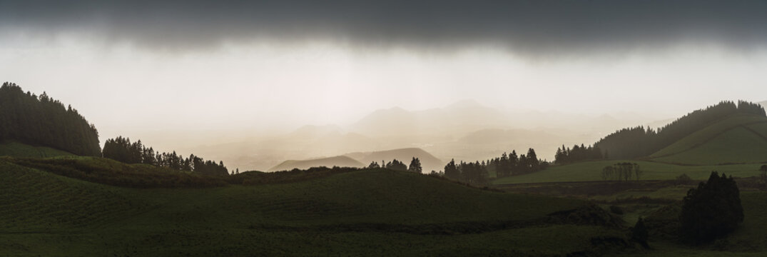 Misty Gorreana Tea Plantation near São Miguel Beach