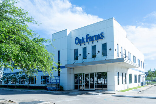 Houston, Texas, USA - April 5, 2024: Oak Farms Dairy Plant  in Houston, Texas, USA. 