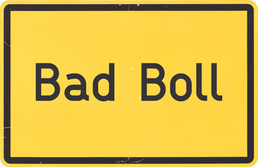 Ortsschild Bad Boll - obrazy, fototapety, plakaty