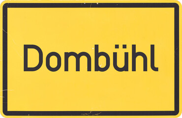 Ortsschild Dombühl
