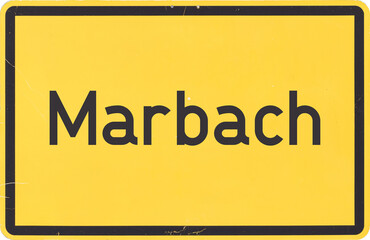 Ortsschild Marbach