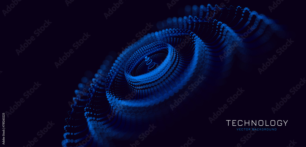 Aufkleber Abstract Technology Background. Hi-Tech Communication Concept. Digital Innovation Vector Illustration