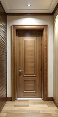 wooden modern molding doors design. entering indoors