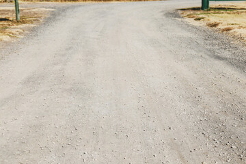 dirt winding road in the countryside
