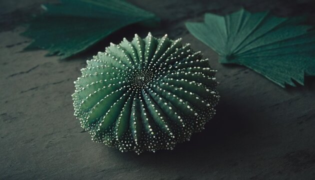 green sea urchin turkey made out of paper