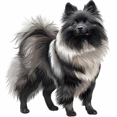 Obraz premium Wolf spitz dog picture