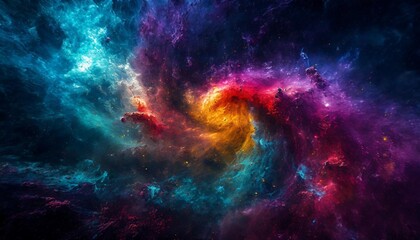 Fototapeta na wymiar beautiful spiral nebula color background