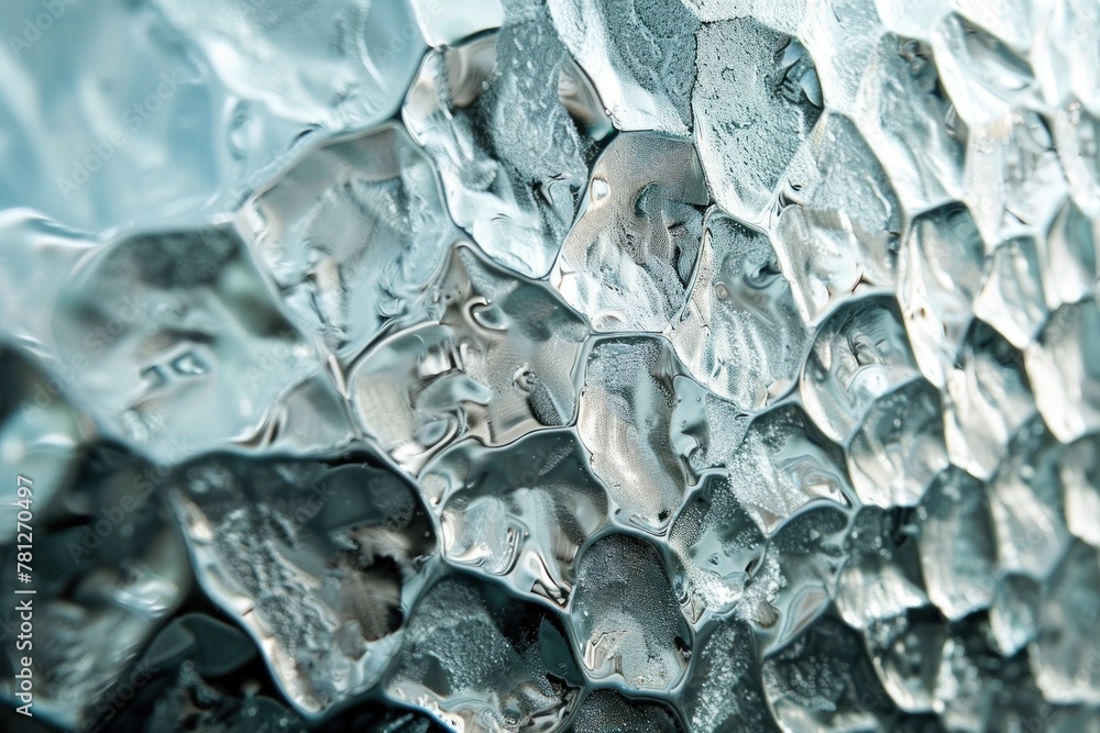 Poster frosted glass panel with a textured feel, adorned with captivating metallic patterns for versatile b
