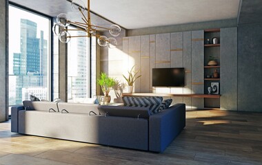 modern apartment interior. - 781271690