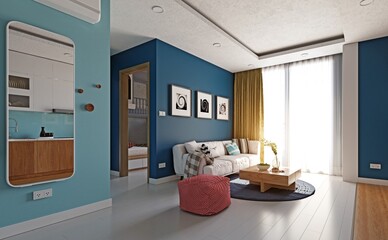 modern apartment interior. - 781272047