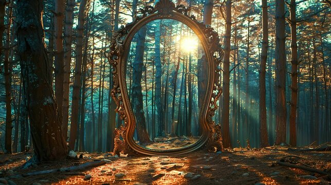 Magical Mirror Ornate Frame